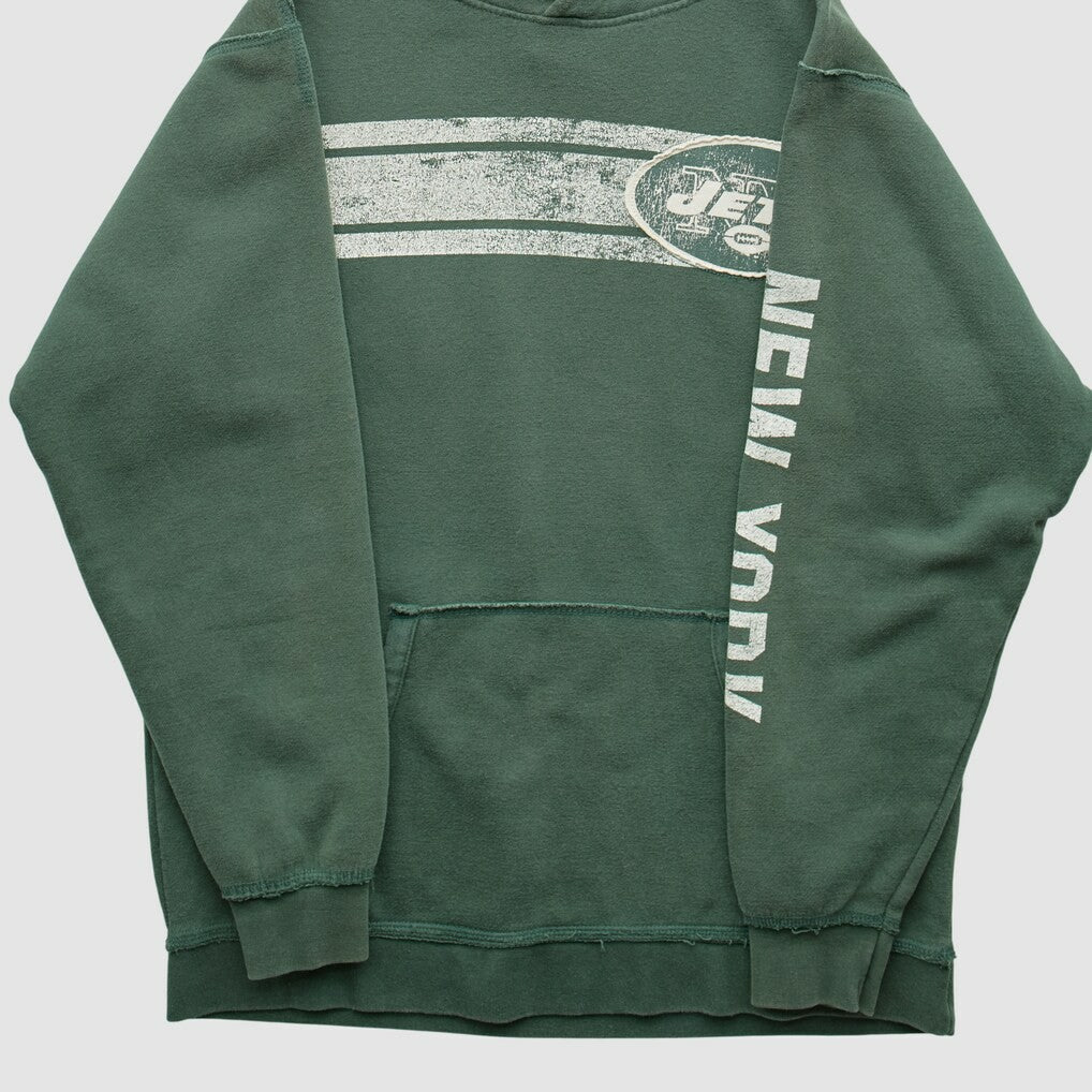 New York Jets 2000s Hooded Pullover Sweatshirt Green Vintage - Fanatics