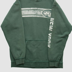 New York Jets 2000s Hooded Pullover Sweatshirt Green Vintage - Fanatics