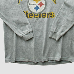 Pittsburgh Steelers NFL 2000s T-shirt Heather Gray Vintage - Fanatics