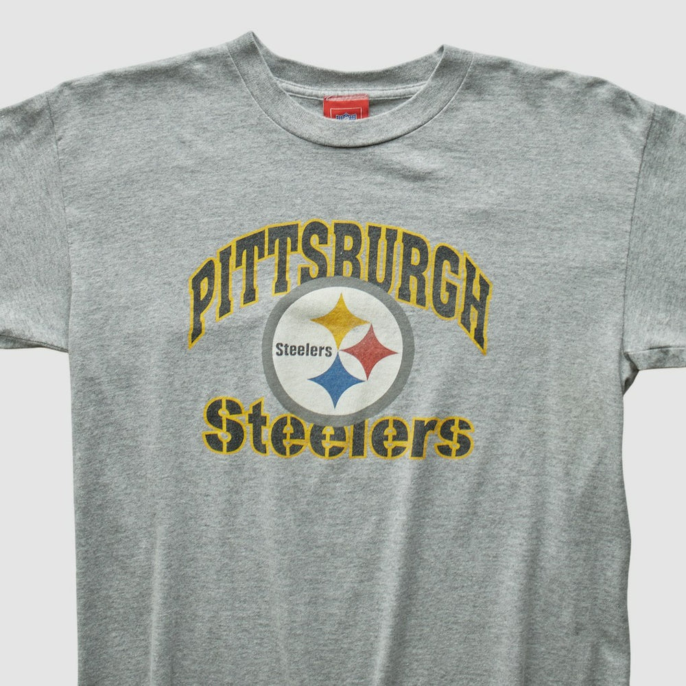 Pittsburgh Steelers NFL 2000s T-shirt Heather Gray Vintage - Fanatics
