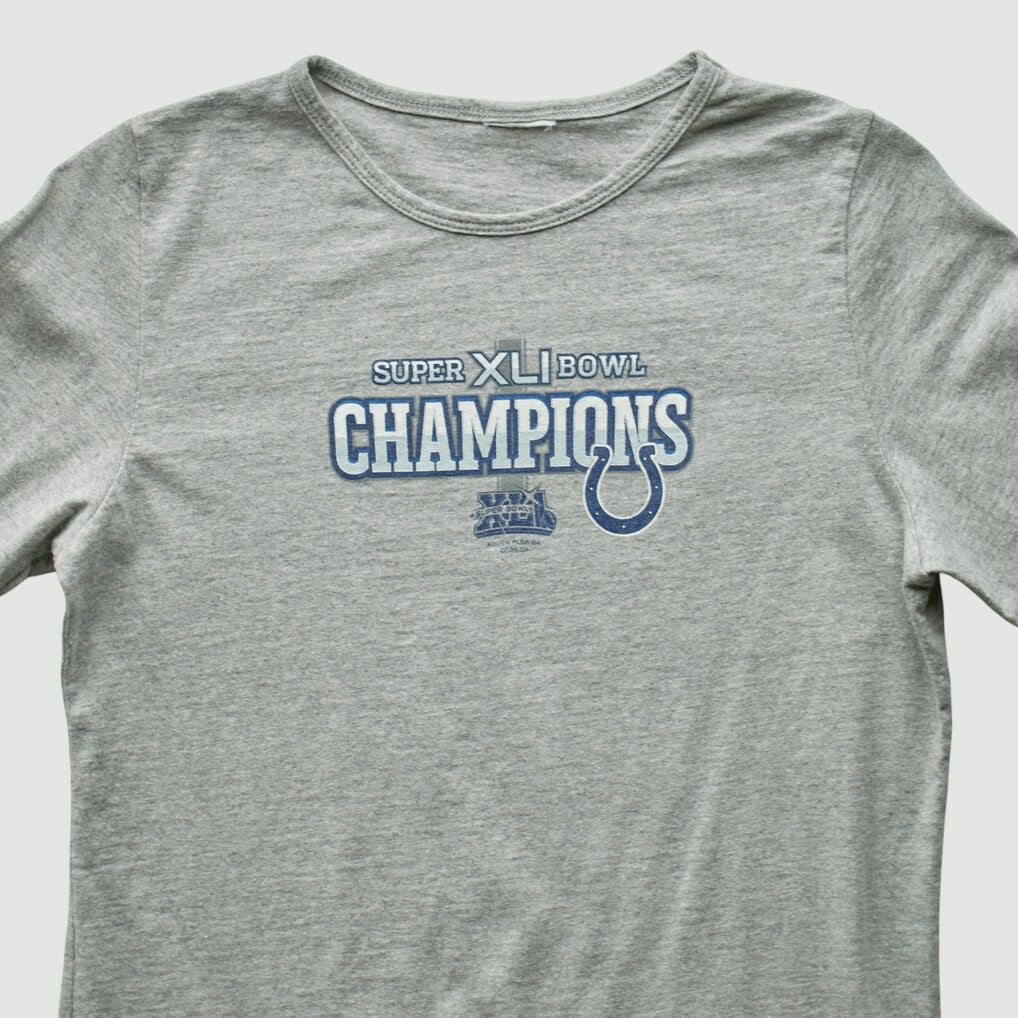 Indianapolis Colts 2007 Long Sleeve T-shirt Heather Gray Vintage - Fanatics