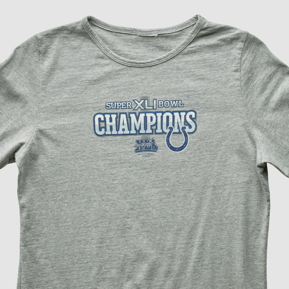 Indianapolis Colts 2007 Long Sleeve T-shirt Heather Gray Vintage - Fanatics