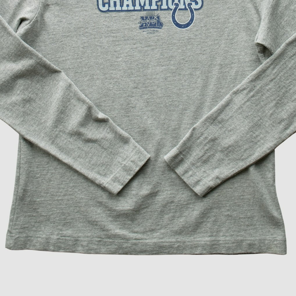 Indianapolis Colts 2007 Long Sleeve T-shirt Heather Gray Vintage - Fanatics