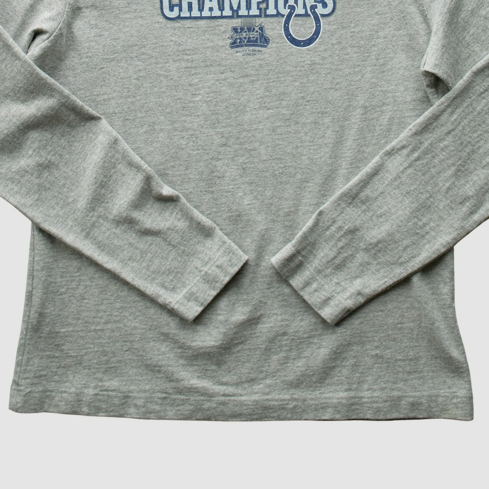 Indianapolis Colts 2007 Long Sleeve T-shirt Heather Gray Vintage - Fanatics