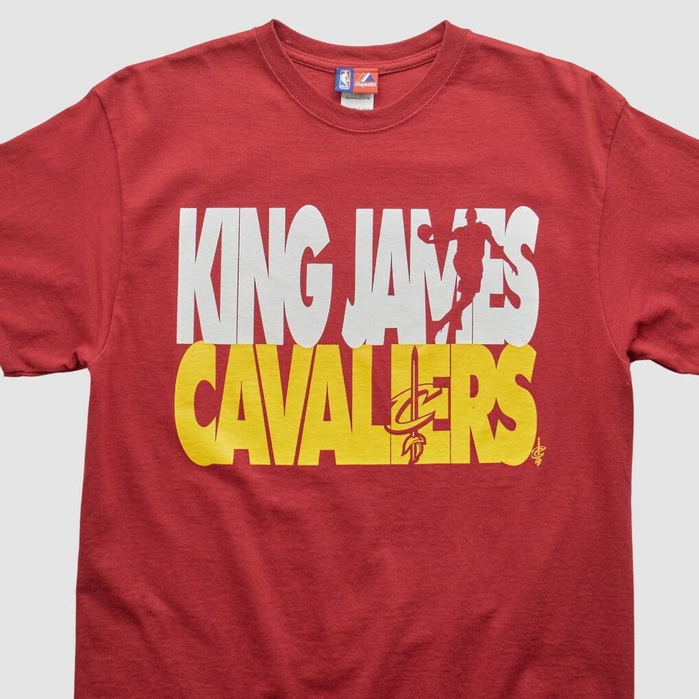Vintage - Cleveland Cavaliers Majestic 2000s T-shirt - Maroon Vintage