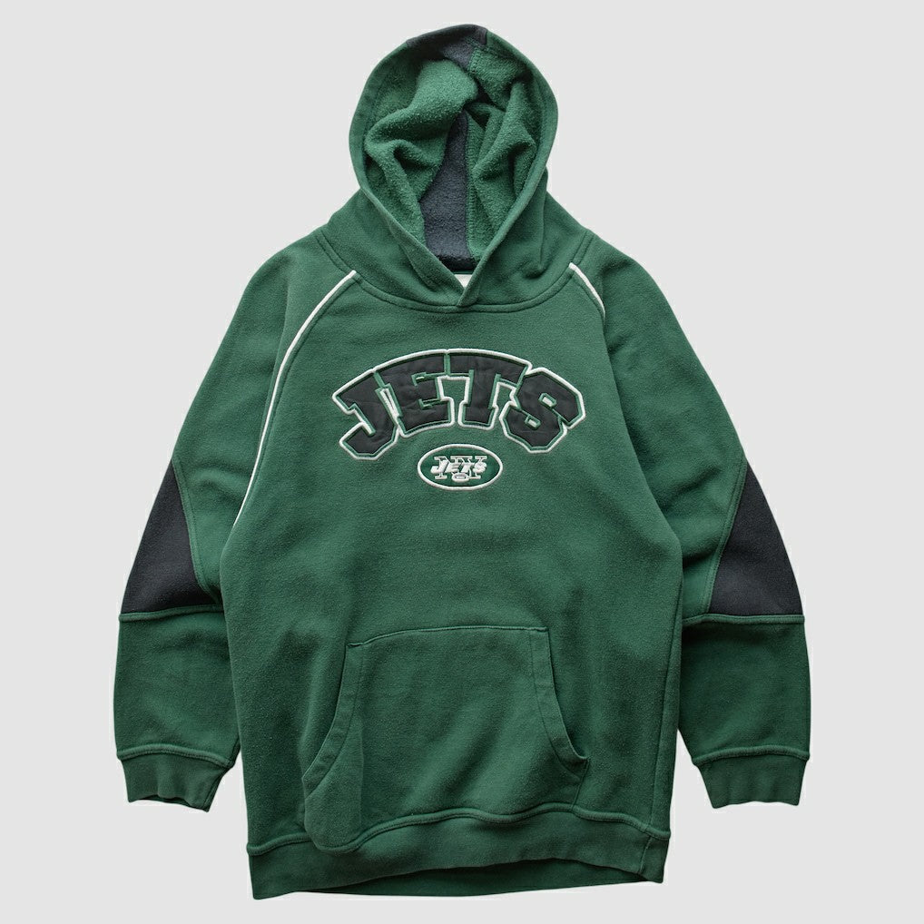 New York Jets NFL 2000s Hooded Pullover Sweatshirt Green Vintage - Fanatics