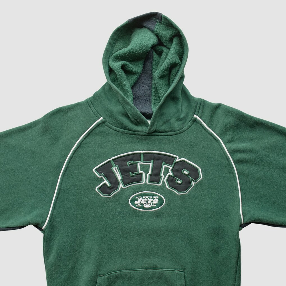 New York Jets NFL 2000s Hooded Pullover Sweatshirt Green Vintage - Fanatics