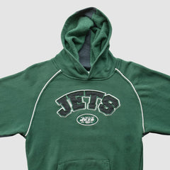 New York Jets NFL 2000s Hooded Pullover Sweatshirt Green Vintage - Fanatics