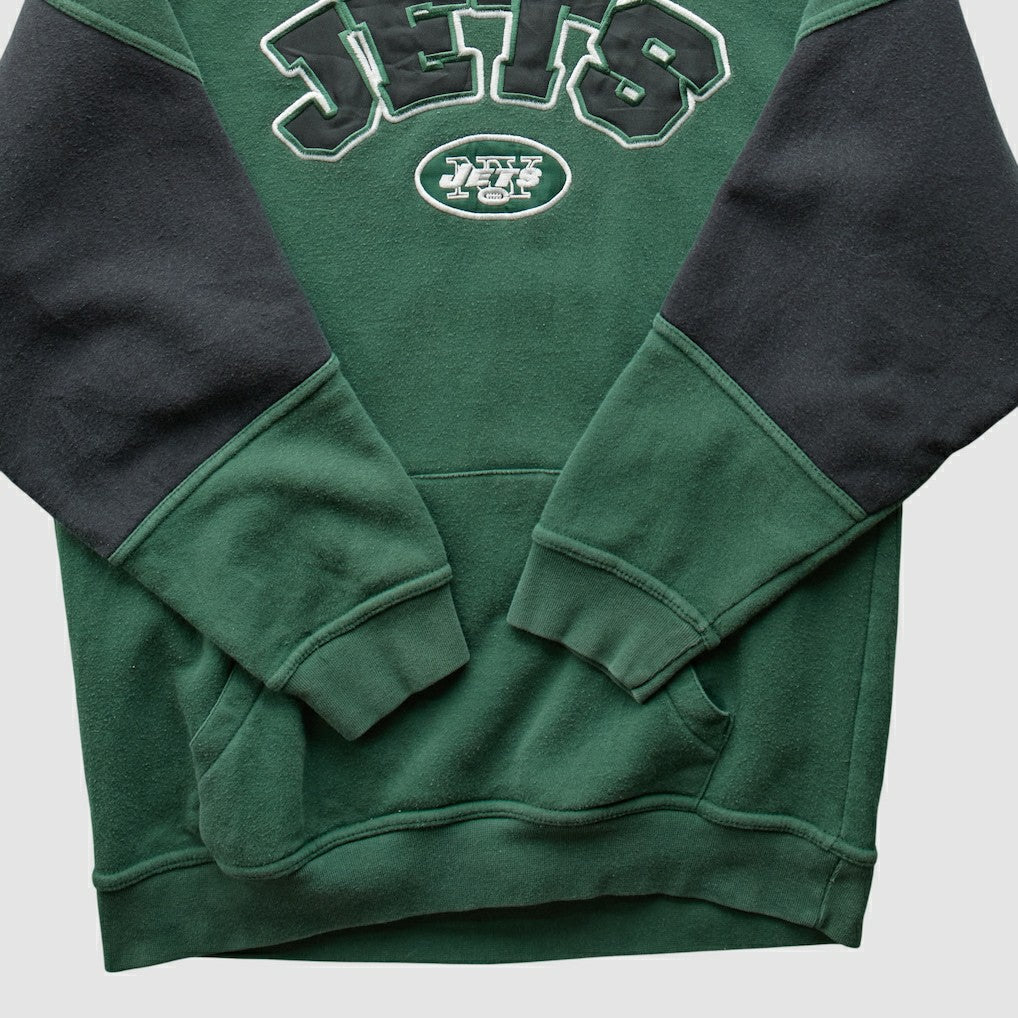New York Jets NFL 2000s Hooded Pullover Sweatshirt Green Vintage - Fanatics