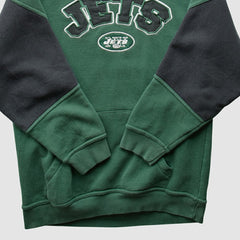 New York Jets NFL 2000s Hooded Pullover Sweatshirt Green Vintage - Fanatics