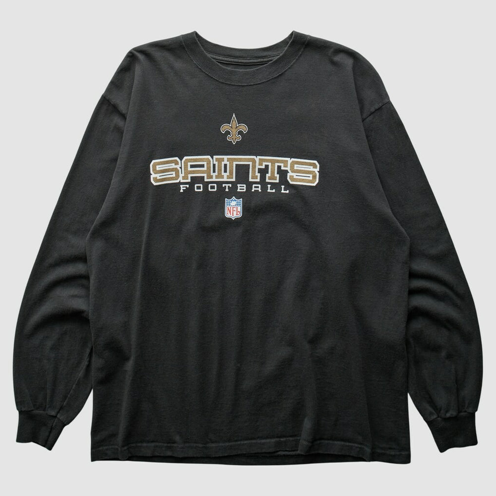 New Orleans Saints 2000s Long Sleeve T-shirt Black Vintage - Fanatics