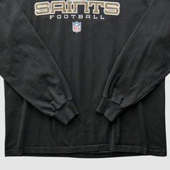 New Orleans Saints 2000s Long Sleeve T-shirt Black Vintage - Fanatics
