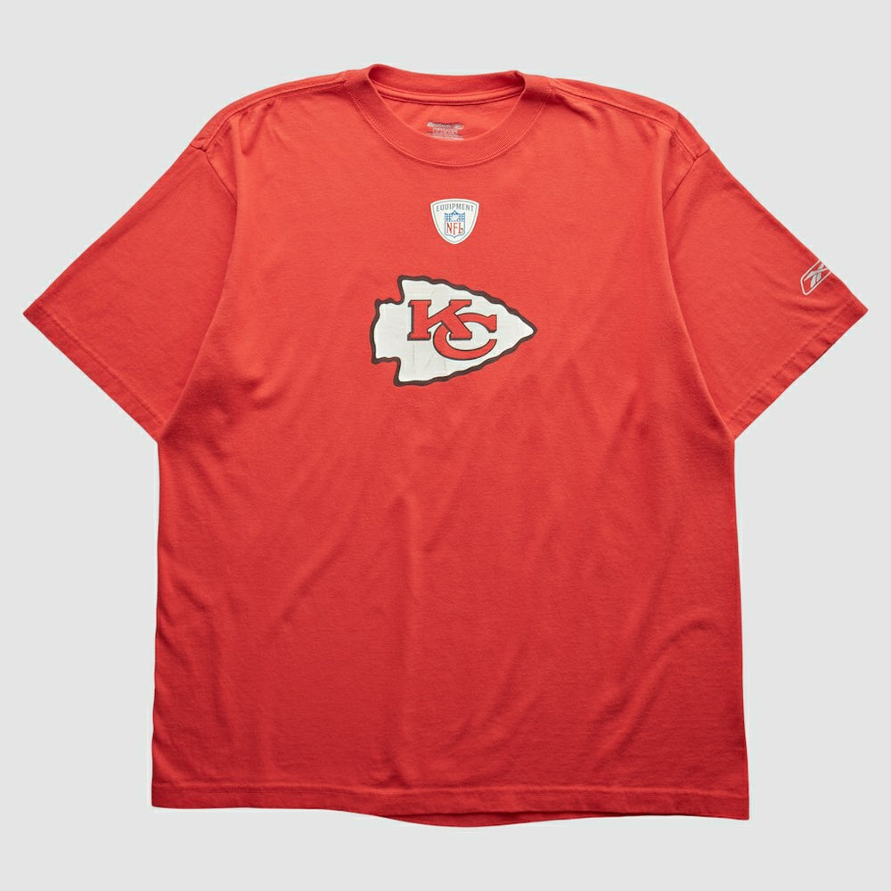 Kansas City Chiefs Reebok 2000s T-shirt Red Vintage - Fanatics