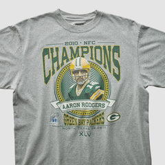 Green Bay Packers Reebok 2010 T-shirt Heather Gray Vintage - Fanatics