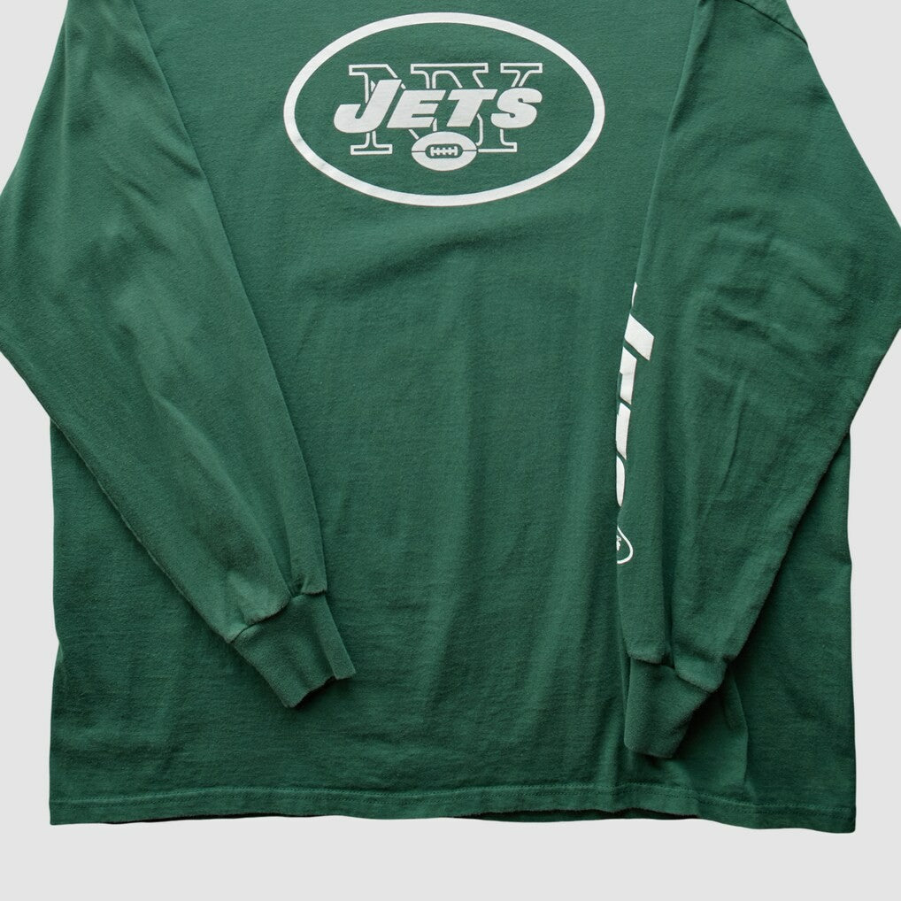 New York Jets 2010s Long Sleeve T-shirt Green Vintage - Fanatics