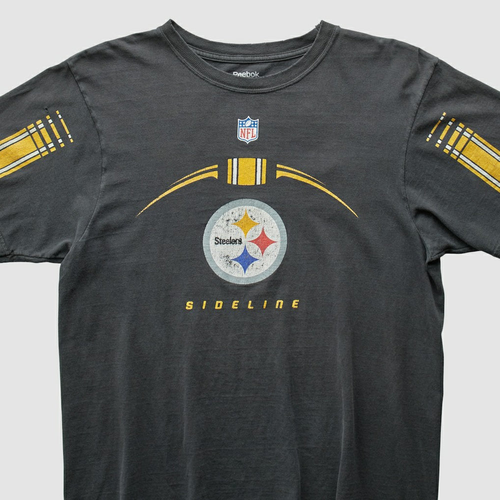 Pittsburgh Steelers Reebok 2000s T-shirt Charcoal Vintage - Fanatics