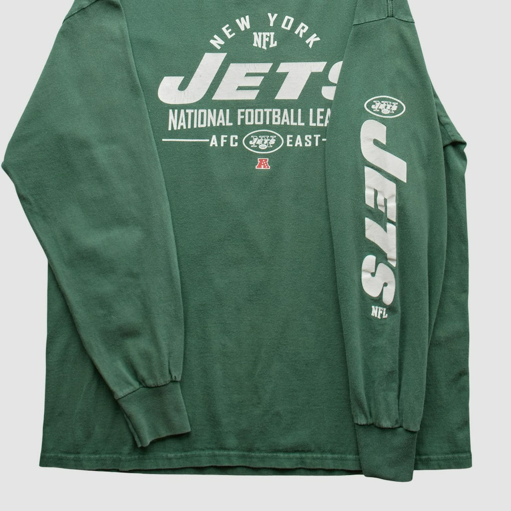 New York Jets 2010s Long Sleeve T-shirt Green Vintage - Fanatics