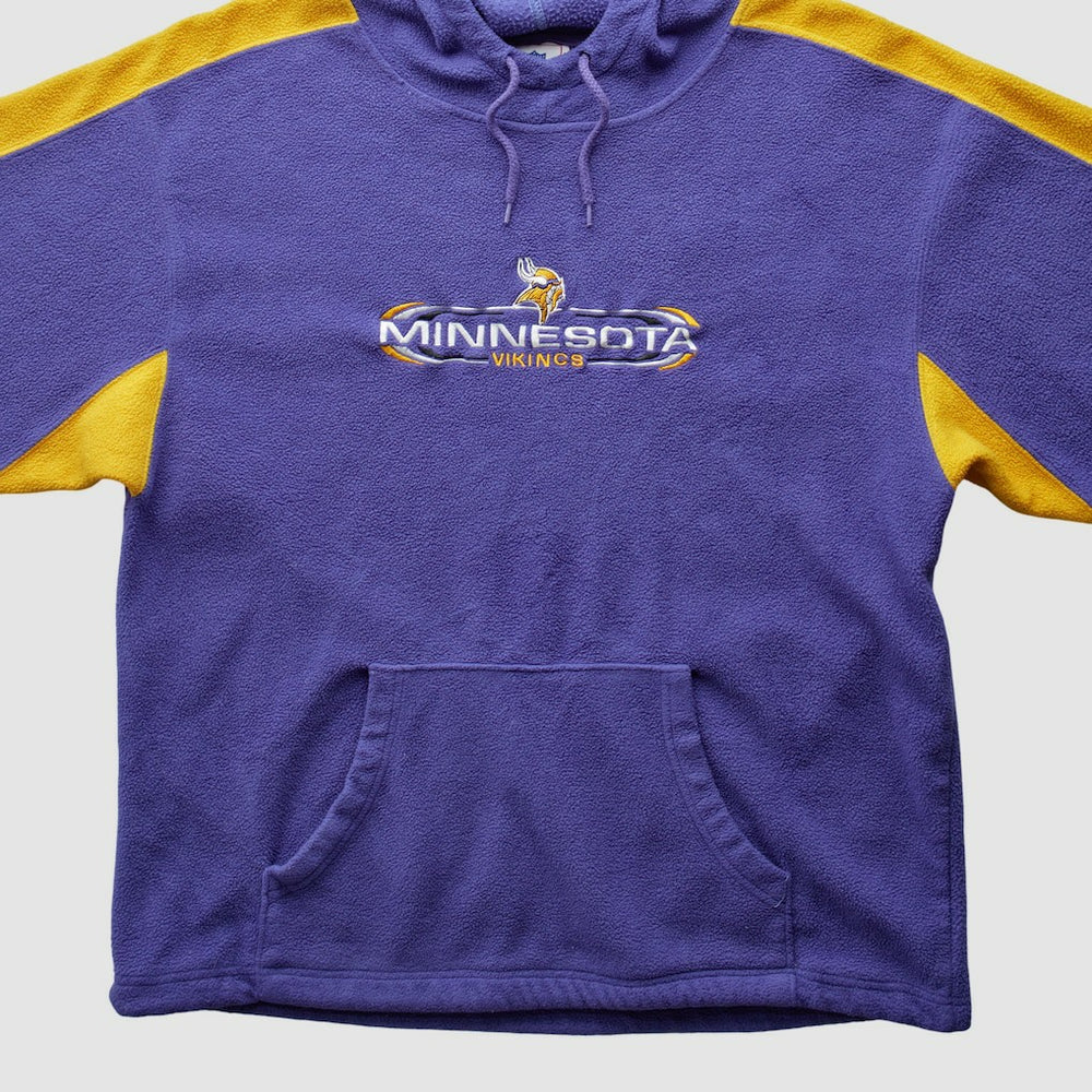 Minnesota Vikings NFL 2000s Hooded Pullover Sweatshirt Purple Vintage - Fanatics
