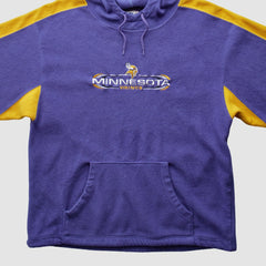 Minnesota Vikings NFL 2000s Hooded Pullover Sweatshirt Purple Vintage - Fanatics