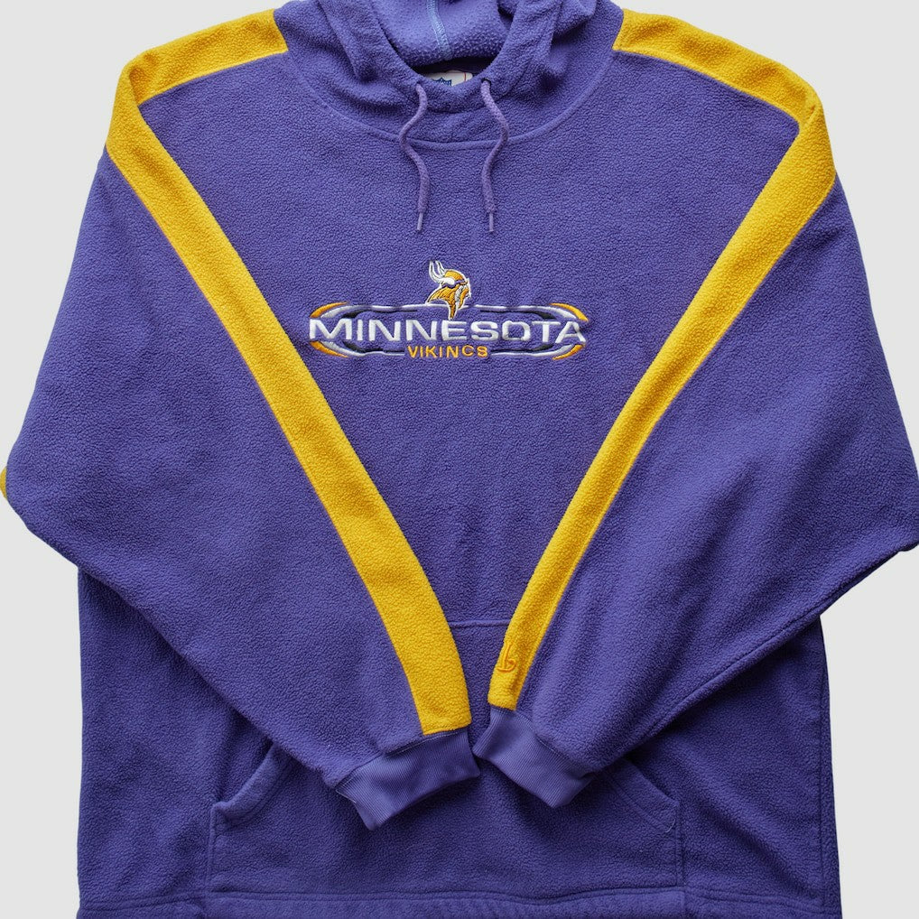 Minnesota Vikings NFL 2000s Hooded Pullover Sweatshirt Purple Vintage - Fanatics