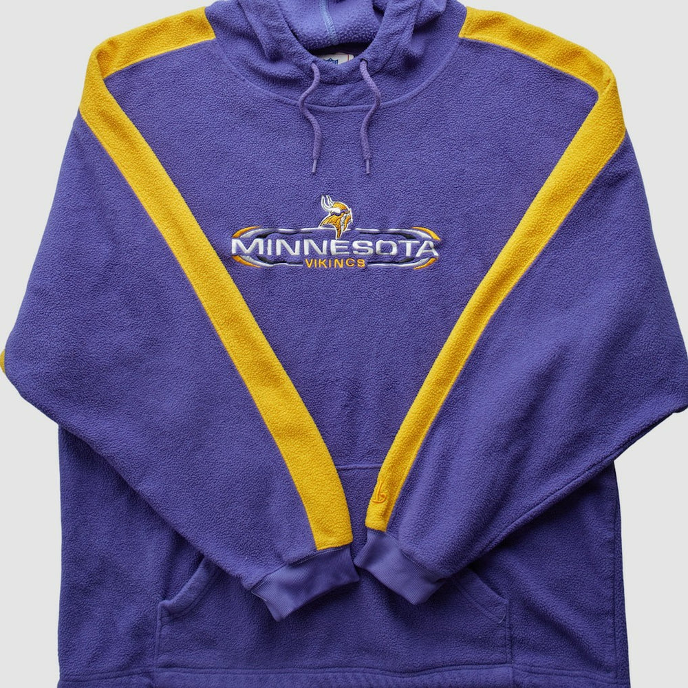 Minnesota Vikings NFL 2000s Hooded Pullover Sweatshirt Purple Vintage - Fanatics