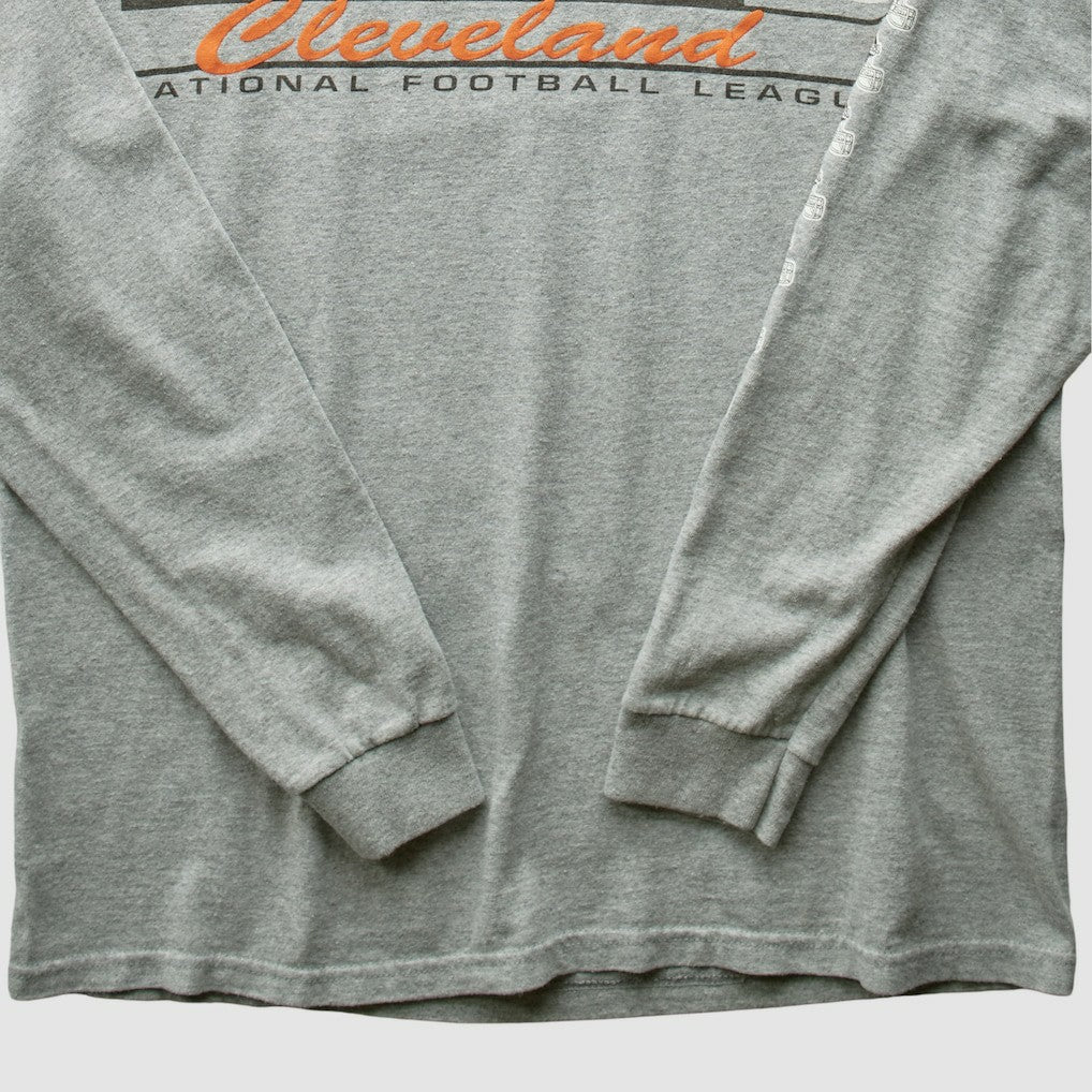 Cleveland Browns NFL 2000s Long Sleeve T-shirt Heather Gray Vintage - Fanatics