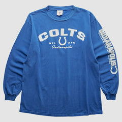 Indianapolis Colts NFL 2000s Long Sleeve T-shirt Blue Vintage - Fanatics