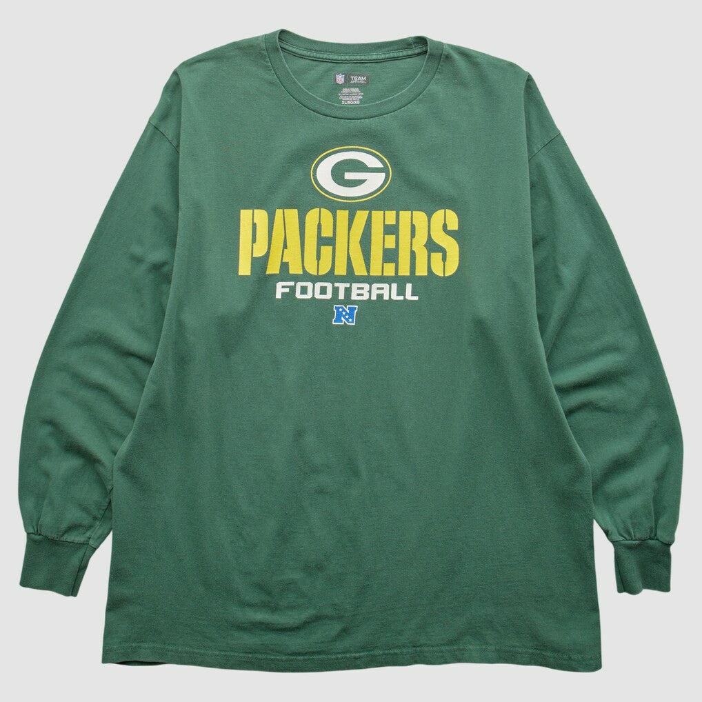 Green Bay Packers NFL 2010s Long Sleeve T-shirt Green Vintage - Fanatics