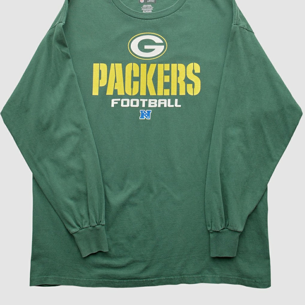 Green Bay Packers NFL 2010s Long Sleeve T-shirt Green Vintage - Fanatics