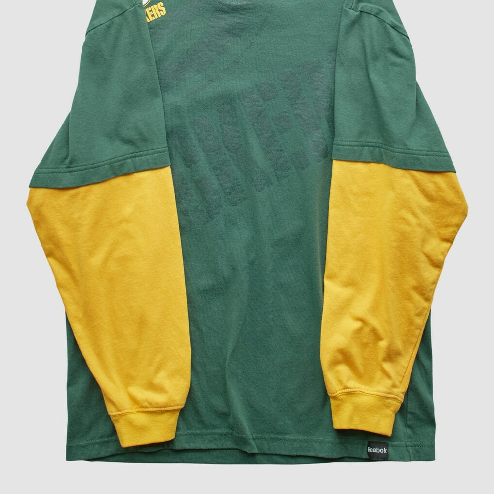 Green Bay Packers 2000s Long Sleeve T-shirt Green Vintage - Fanatics