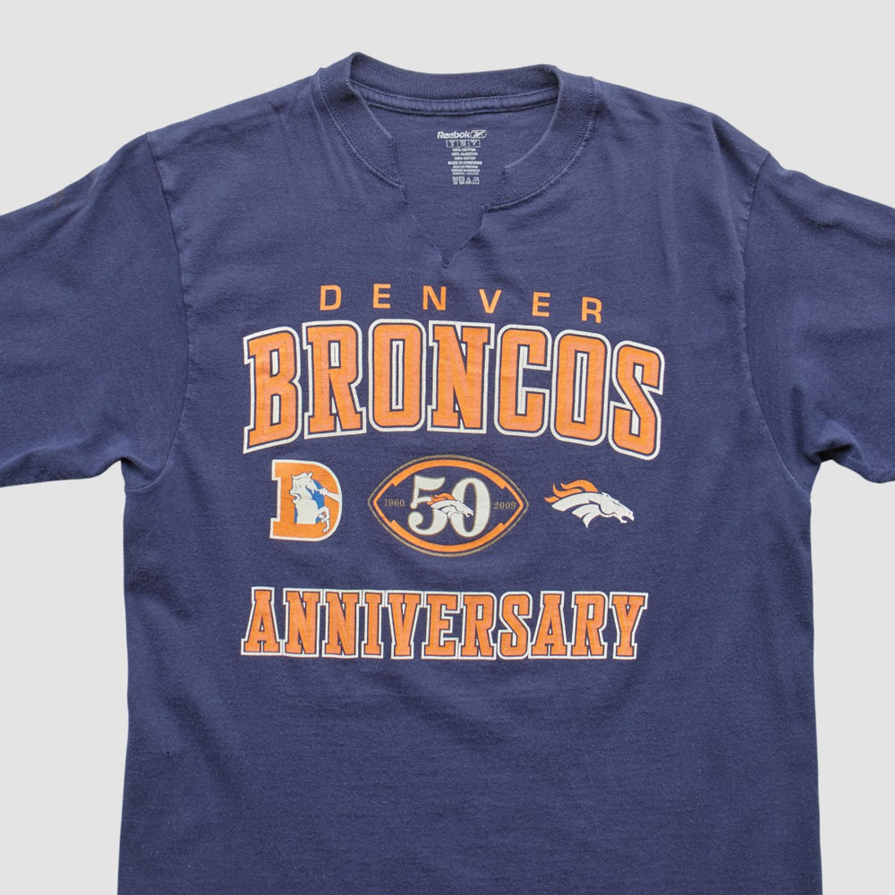 Denver Broncos Reebok 2009 T-shirt Navy Vintage - Fanatics