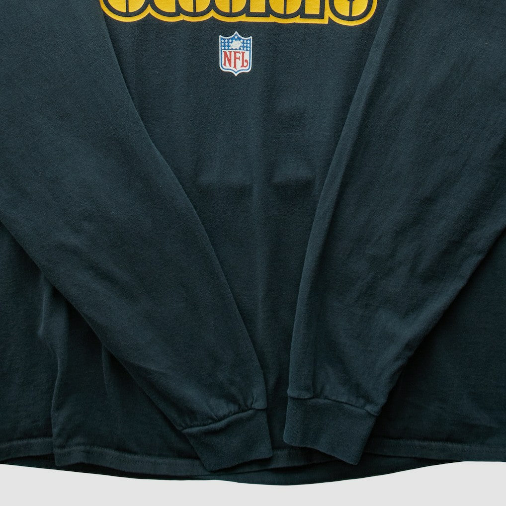 Pittsburgh Steelers Reebok 2000s Long Sleeve T-shirt Black Vintage - Fanatics