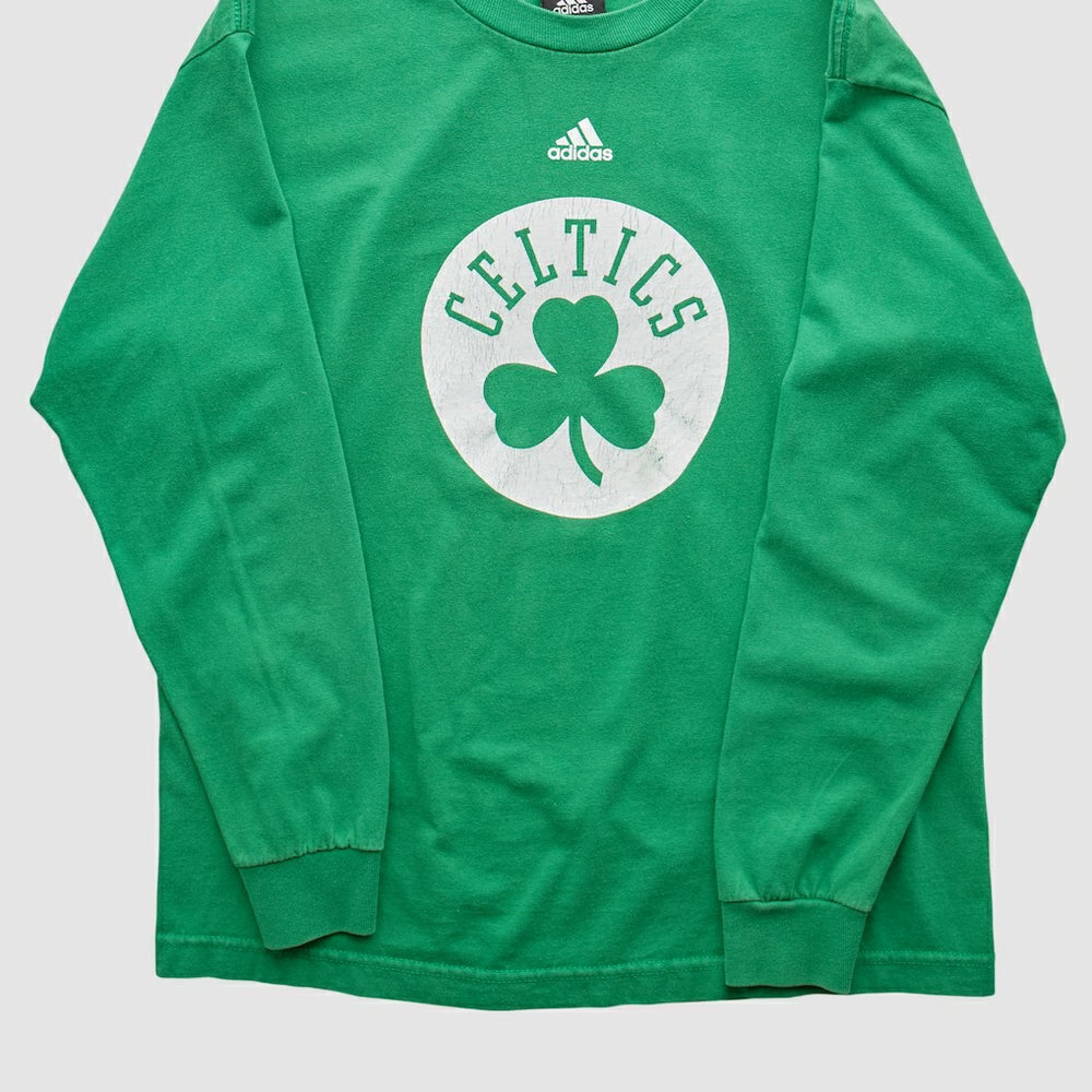Adidas - Boston Celtics 2010s Long Sleeve T-shirt - Green Vintage