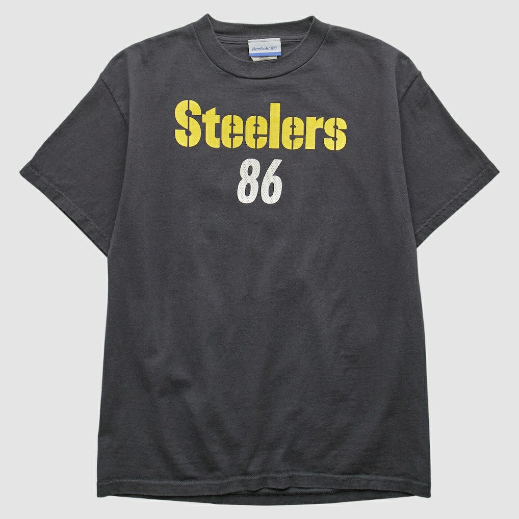 Hines Ward Reebok 2000s T-shirt Black Vintage - Fanatics
