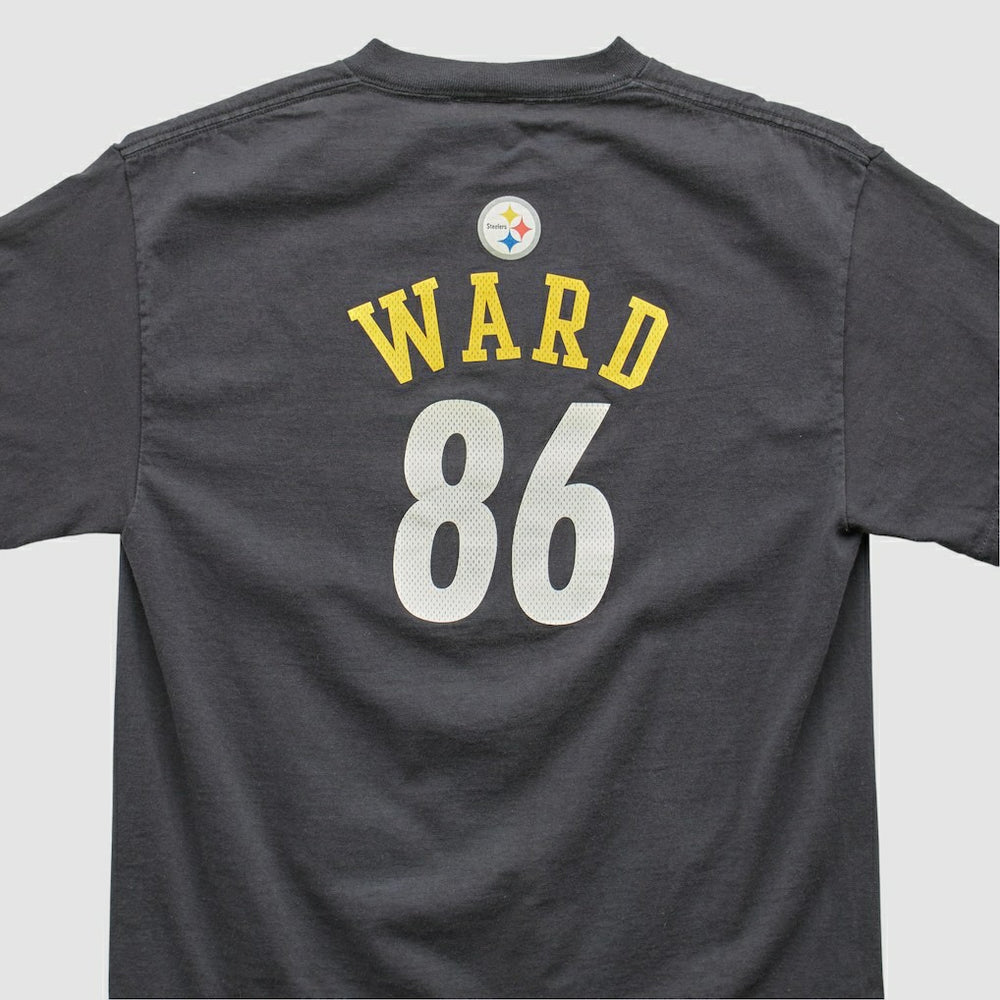 Hines Ward Reebok 2000s T-shirt Black Vintage - Fanatics