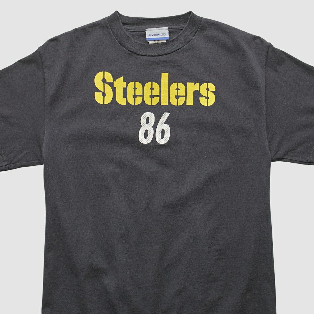 Hines Ward Reebok 2000s T-shirt Black Vintage - Fanatics