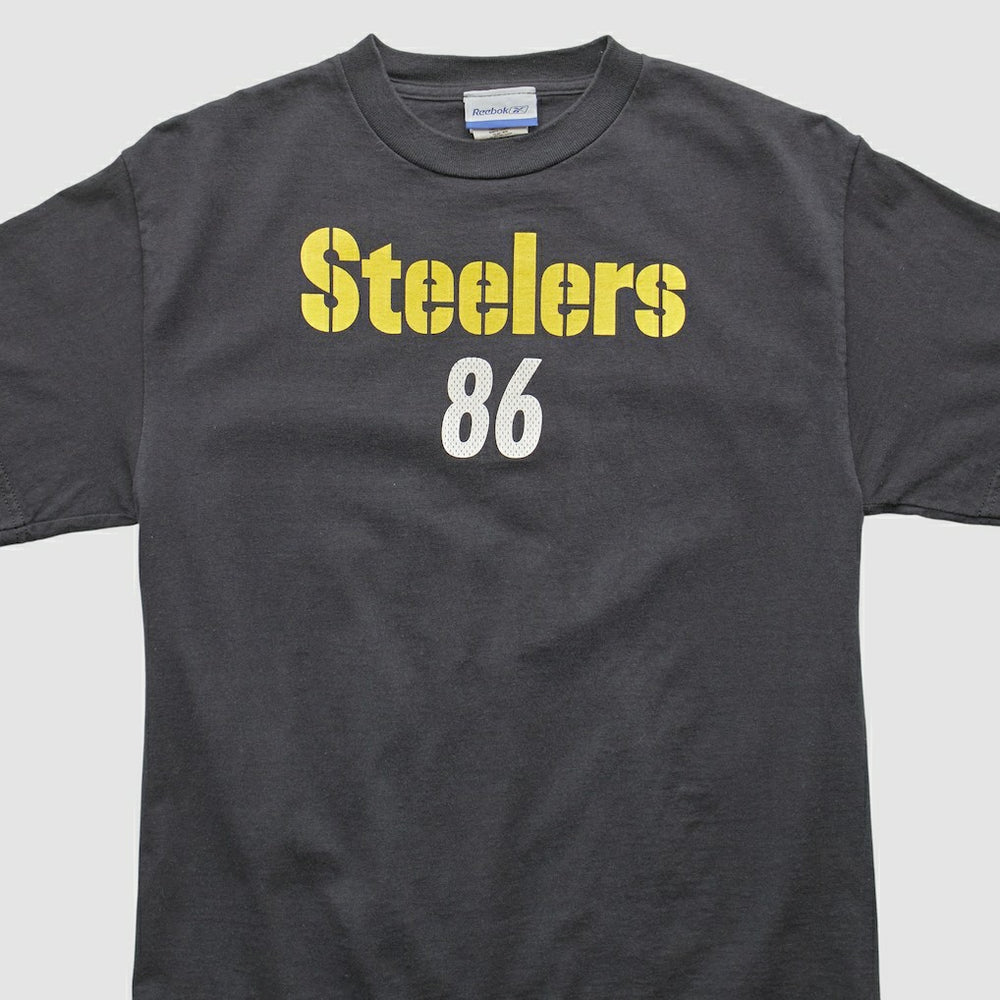 Hines Ward Reebok 2000s T-shirt Black Vintage - Fanatics