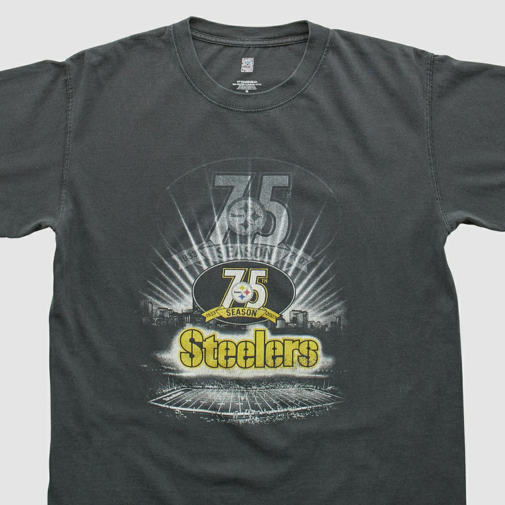 Pittsburgh Steelers 2007 T-shirt Black Vintage - Fanatics