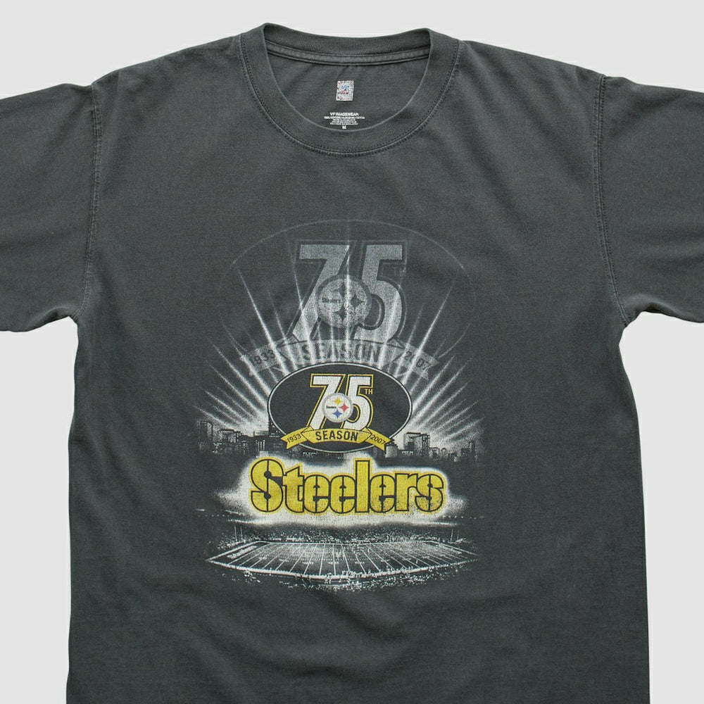 Pittsburgh Steelers 2007 T-shirt Black Vintage - Fanatics