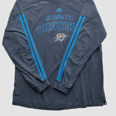 Adidas - Oklahoma City Thunder 2010s Long Sleeve T-shirt - Navy Vintage