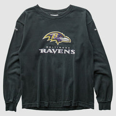 Baltimore Ravens Reebok 2000s Long Sleeve T-shirt Black Vintage - Fanatics