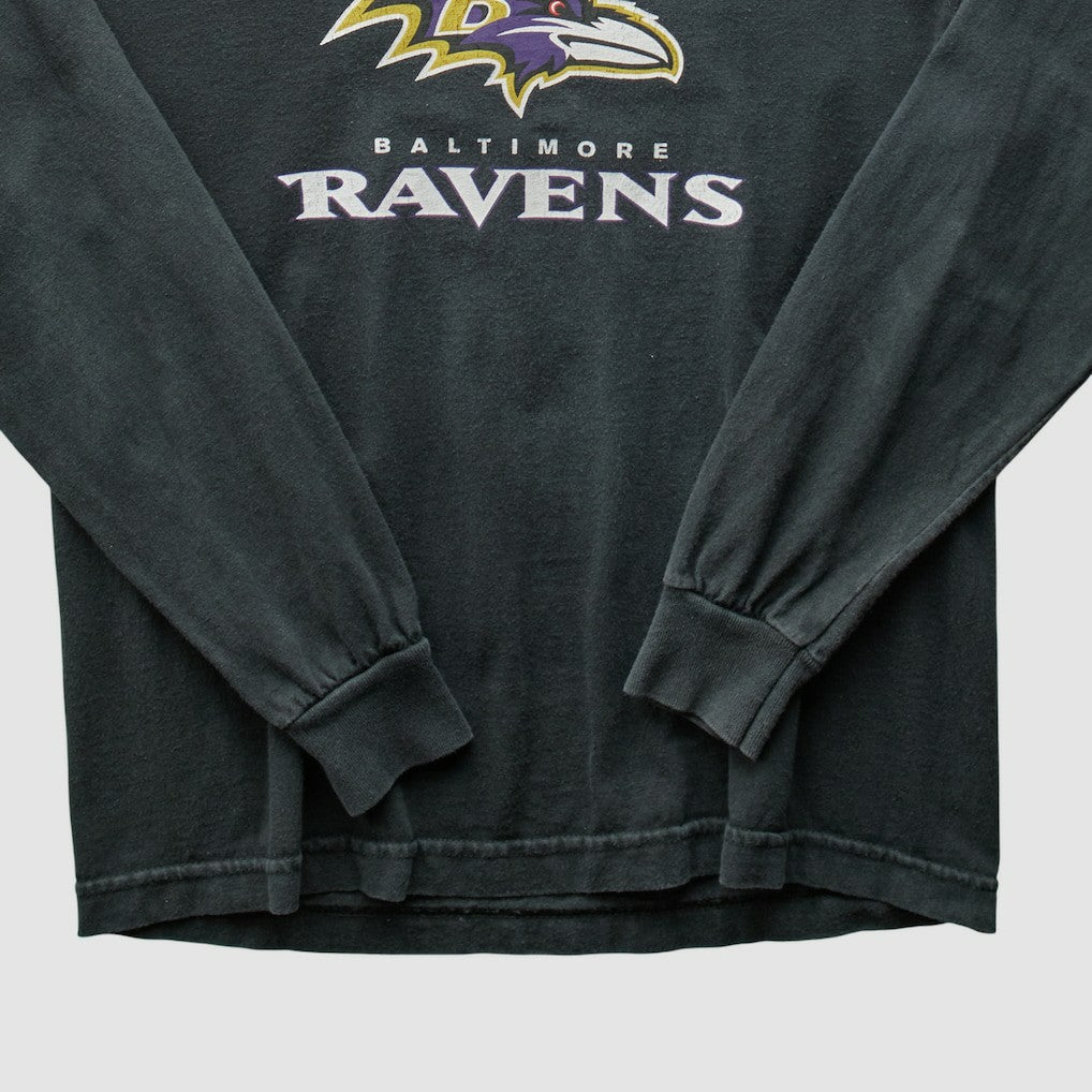 Baltimore Ravens Reebok 2000s Long Sleeve T-shirt Black Vintage - Fanatics