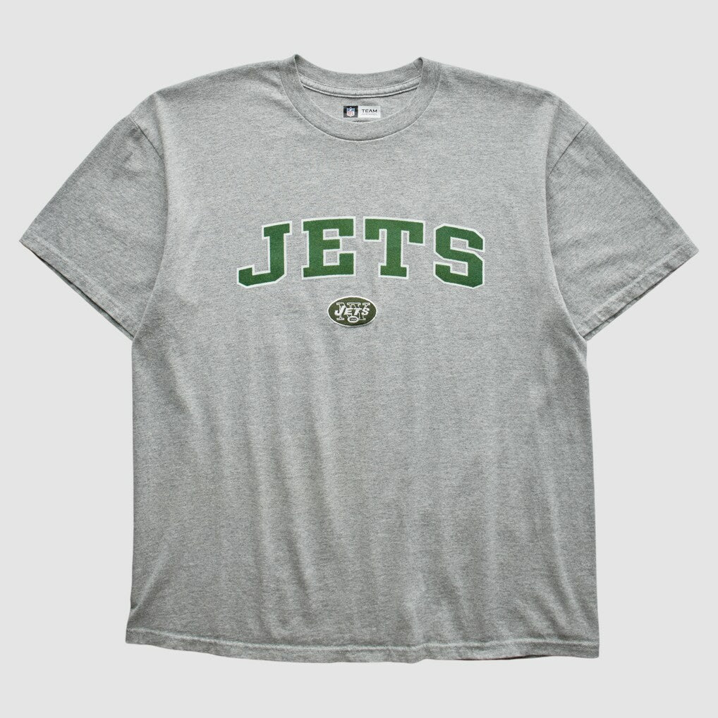 New York Jets 2010s T-shirt Heather Gray Vintage - Fanatics