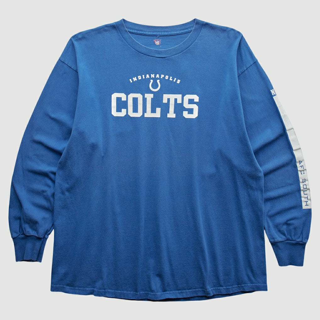 Indianapolis Colts 2000s Long Sleeve T-shirt Blue Vintage - Fanatics