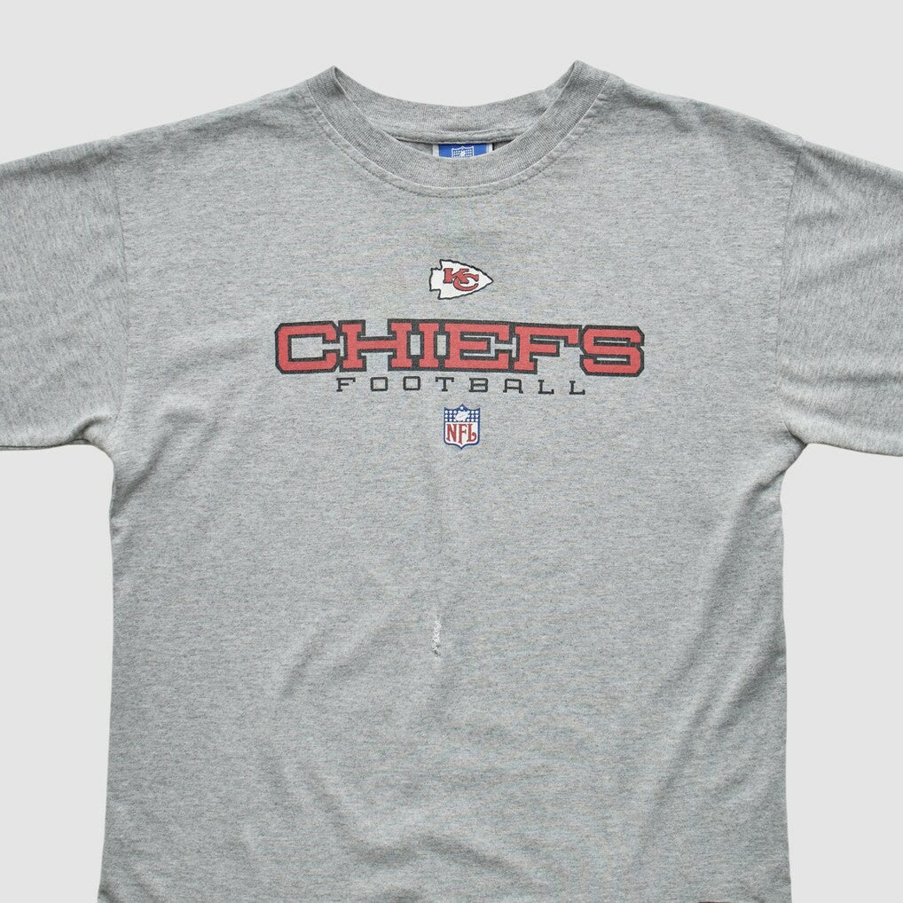 Kansas City Chiefs Reebok 2000s T-shirt Heather Gray Vintage - Fanatics
