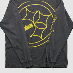 Pittsburgh Steelers Reebok 2000s Long Sleeve T-shirt Charcoal Vintage - Fanatics