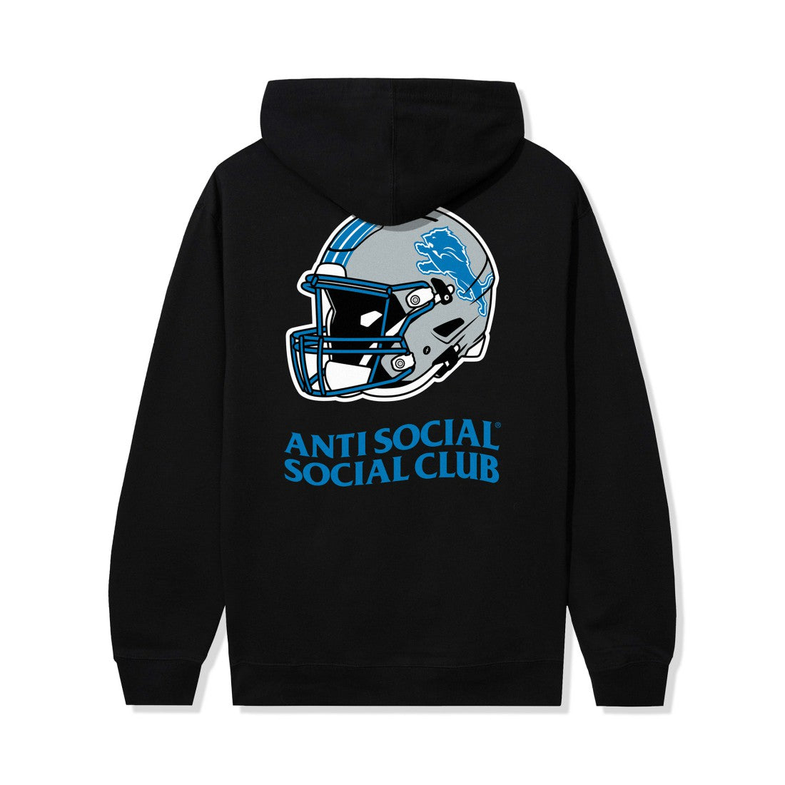 Detroit Lions AntiSocialSocialClub x NFL Unisex Impact Hoodie Black - NFL