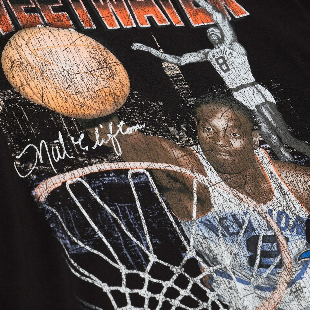 Mitchell & Ness - Nathaniel Clifton New York Knicks 75th Anniversary Pioneers Player T-Shirt - Black