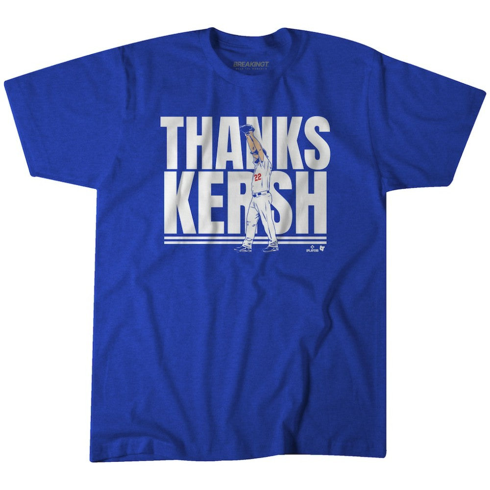 Clayton Kershaw Los Angeles Dodgers BreakingT Unisex Thank You T-Shirt for sale