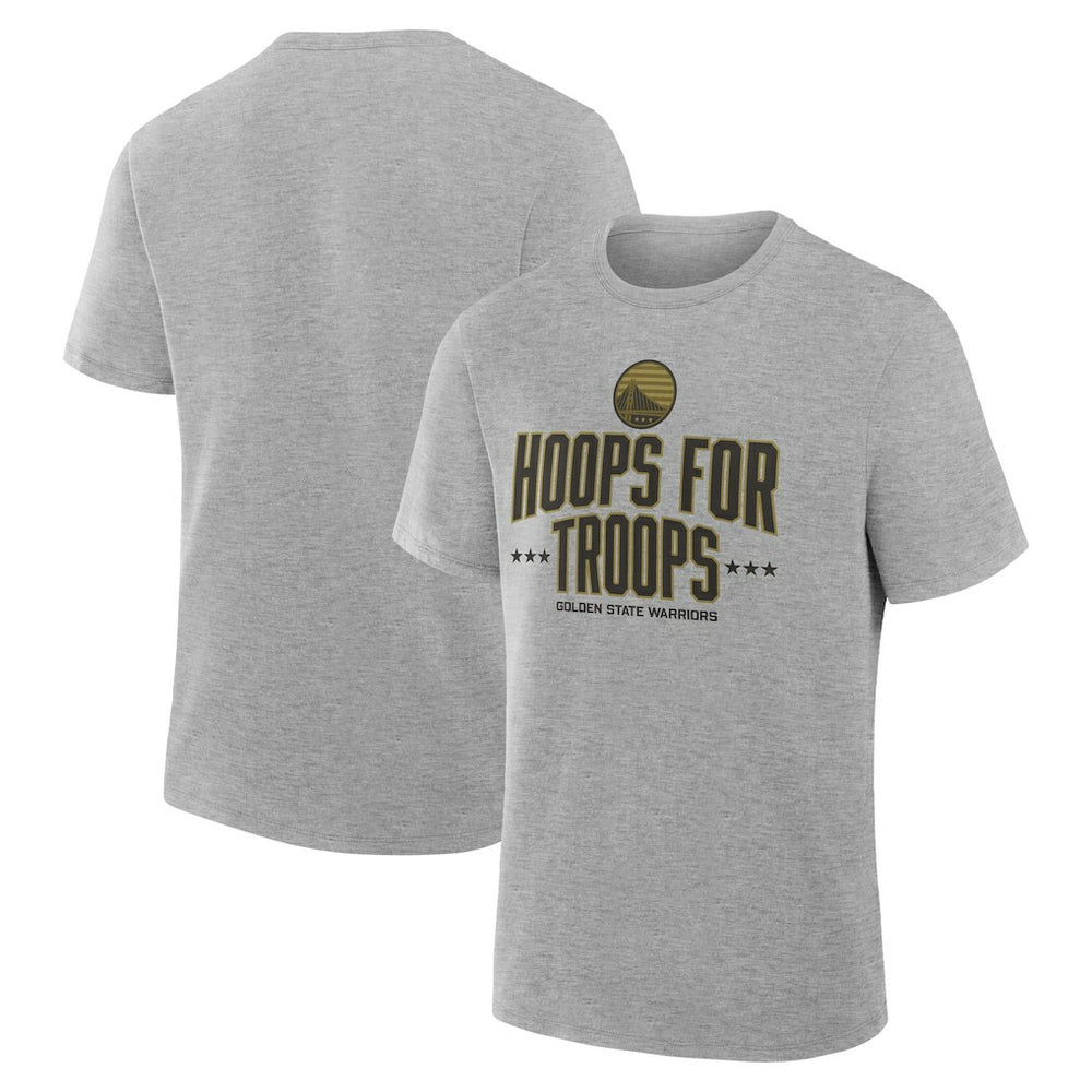 NBA - Golden State Warriors Hoops For Troops T-Shirt - Gray